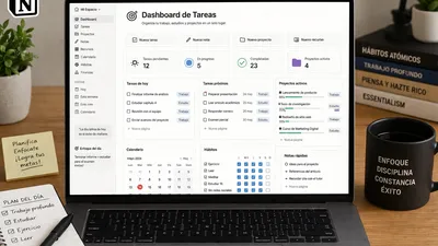 Cómo Crear un Dashboard de Tareas en Notion para Trabajo o Estudio (2026)