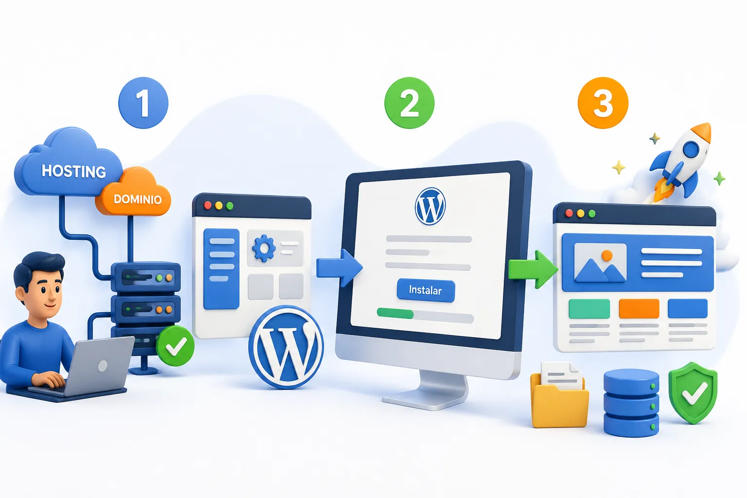 Cómo Instalar WordPress en tu Hosting Paso a Paso (2026)